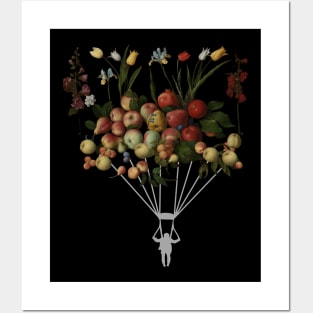Fruit Parachute 2 | Fruits | Apples | Pears | Peaches | Dreamy Posters and Art